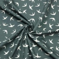 Rose & Hubble White Swallows Cotton Poplin Fabric 8 Rose & Hubble White Swallows Cotton Poplin Fabric -Pound Fabrics Sale Store image 29624ff6 9672 4e32 aecb ae14faff4183