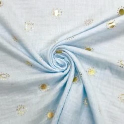 Gold Metallic Sunshine Double Gauze - Breathable 100% Cotton Fabric -Pound Fabrics Sale Store image 29646901 fa3b 4f7d 90f4 1241009d35f9