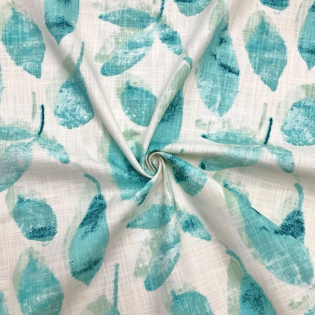 Leaf Print Linen Look 100% Cotton Fabric - Upholstery & Curtain Grade 4 Leaf Print Linen Look 100% Cotton Fabric - Upholstery & Curtain Grade - Image 4