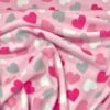 Pink Hearts Anti-Pill Polar Fleece Fabric - Soft 275gsm Sewing Material -Pound Fabrics Sale Store image 2c23adc0 488d 48cb be05 85831bd5f11a