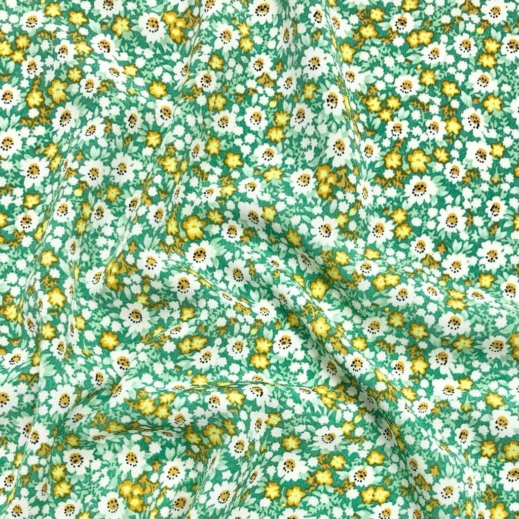 Floral Garden Polyester Crepe Fabric for Dressmaking and Apparel 5 Floral Garden Polyester Crepe Fabric for Dressmaking and Apparel - Image 5