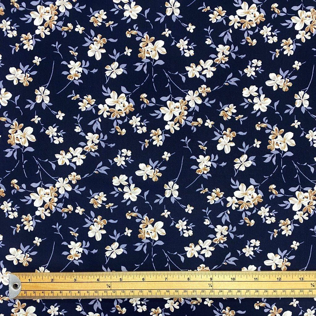 Rose & Hubble Floral Branch Cotton Poplin Fabric 3 Rose & Hubble Floral Branch Cotton Poplin Fabric - Image 3