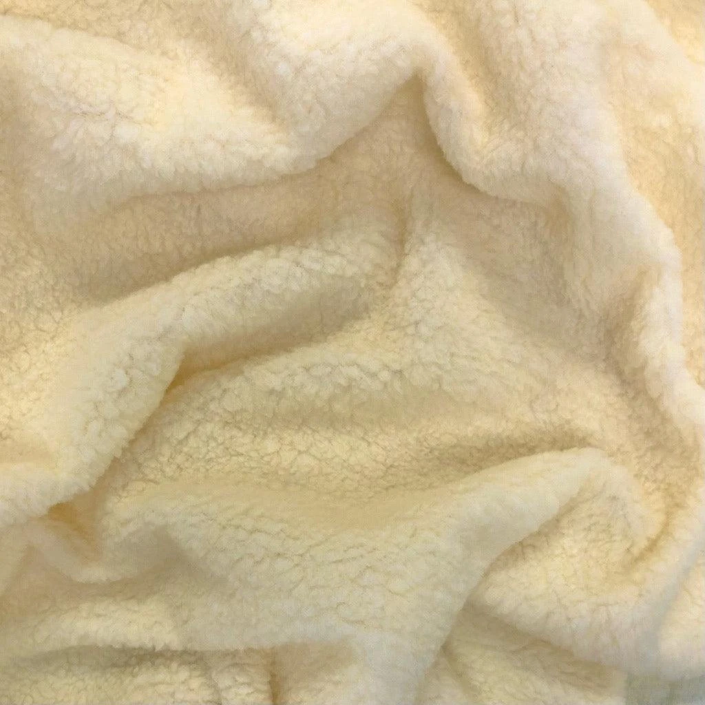 Sherpa Faux Fur Fabric - Soft Sheepskin Style Fleece for Sewing 5 Sherpa Faux Fur Fabric - Soft Sheepskin Style Fleece for Sewing - Image 5