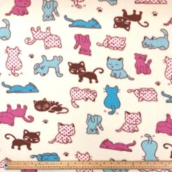 Sleeping Cats Anti Pill Polar Fleece Fabric - High Quality 275gsm Material -Pound Fabrics Sale Store image 43ff1bf2 68e9 429e af1f 0e6dab85a020