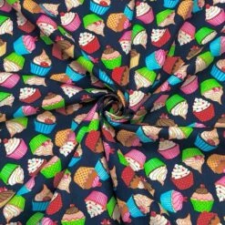 Rose & Hubble Cupcake Print Cotton Poplin Fabric -Pound Fabrics Sale Store image 45617d42 f848 4854 8cd9 a3d421343d8e