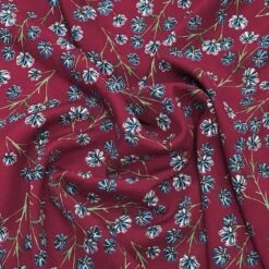 Elegant Flowers with Stems Digital Print Viscose Challis Fabric -Pound Fabrics Sale Store image 49b8321b 1099 4be1 9c25 2b9ec7a659ed