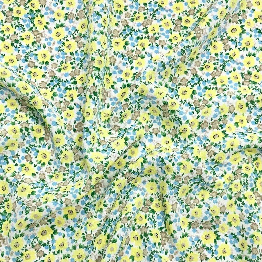 Floral Garden Polyester Crepe Fabric for Dressmaking and Apparel 6 Floral Garden Polyester Crepe Fabric for Dressmaking and Apparel - Image 6