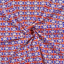Rose & Hubble Union Jack Cotton Poplin Fabric - Oeko-Tex Certified