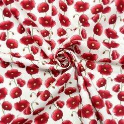 Rose & Hubble Poppies Cotton Poplin Fabric - Floral Print Dressmaking Material -Pound Fabrics Sale Store image 4dd0d04a cd27 4a38 923e 7227c491f6fd