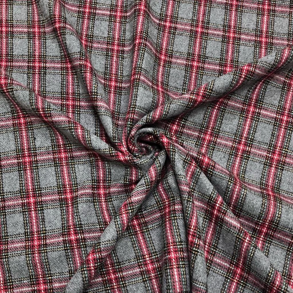 John Louden Tartan Wool Blend Fabric - Premium Plaid for Tailoring 3 John Louden Tartan Wool Blend Fabric - Premium Plaid for Tailoring - Image 3