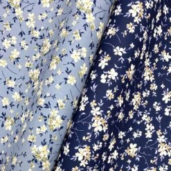 Rose & Hubble Floral Branch Cotton Poplin Fabric