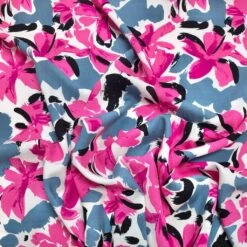 Abstract Floral Print Viscose Challis Fabric - Premium 100% Rayon -Pound Fabrics Sale Store image 59fc07ce d33b 444f a621 9dfc3f22443f