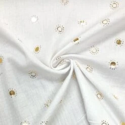 Gold Metallic Sunshine Double Gauze - Breathable 100% Cotton Fabric -Pound Fabrics Sale Store image 5abbe008 7fb6 4802 80ee f875a1b29ab3