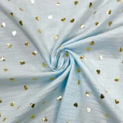 Gold Metallic Scattered Hearts Double Gauze Cotton Fabric 11 Gold Metallic Scattered Hearts Double Gauze Cotton Fabric -Pound Fabrics Sale Store image 62ca4ab0 caab 4d18 bb0a 26890d95477c