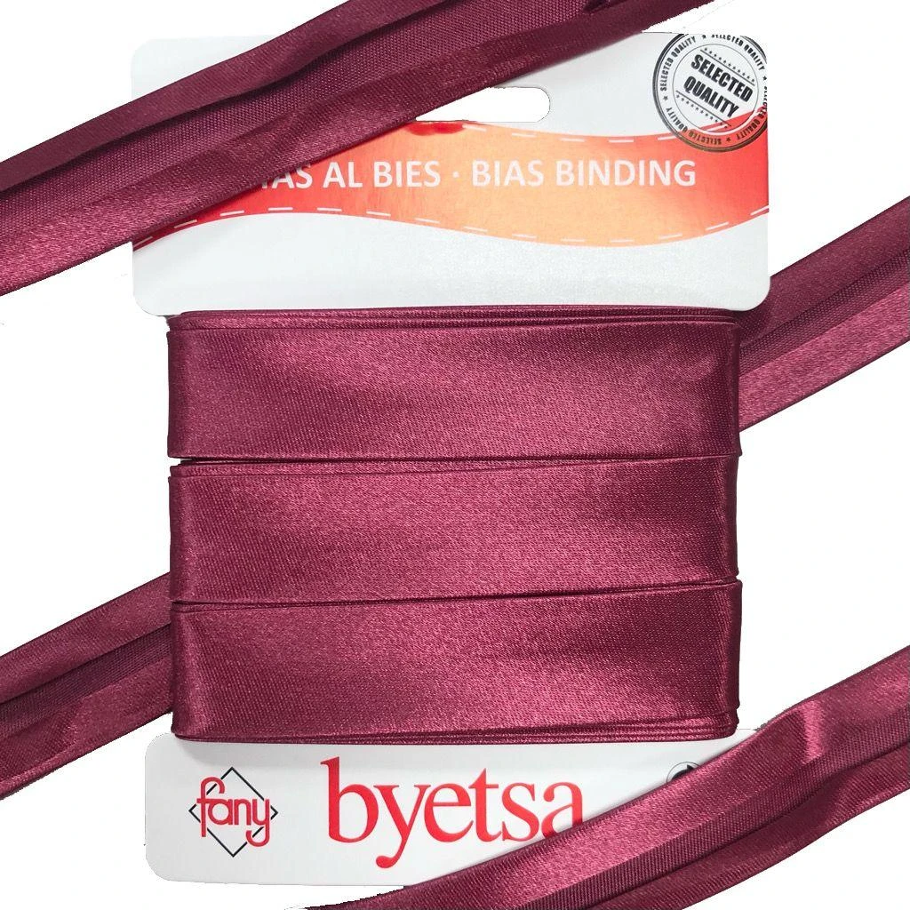 Premium 18mm Plain Satin Bias Binding Tape - 5 Metre Roll 9 Premium 18mm Plain Satin Bias Binding Tape - 5 Metre Roll - Image 9