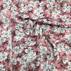 Floral Crepe Fabric - Blushing Cartoon Flowers Polyester Dressmaking Material -Pound Fabrics Sale Store image 6ca4166a 89e5 4279 845b c09b7e253041
