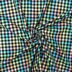 Multicoloured PolyViscose Tartan Fabric for Fashion & Crafting