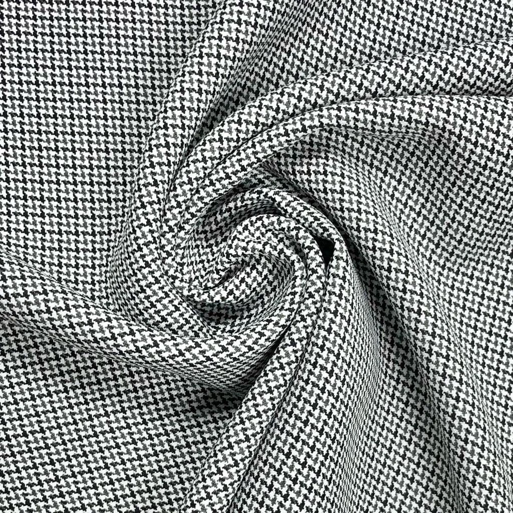 Zig Zag Dogtooth Suiting Fabric - Premium 58" Polyester Apparel Material 6 Zig Zag Dogtooth Suiting Fabric - Premium 58" Polyester Apparel Material - Image 6