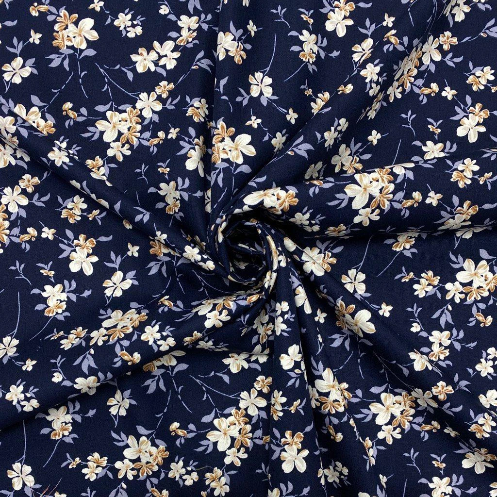 Rose & Hubble Floral Branch Cotton Poplin Fabric 2 Rose & Hubble Floral Branch Cotton Poplin Fabric - Image 2