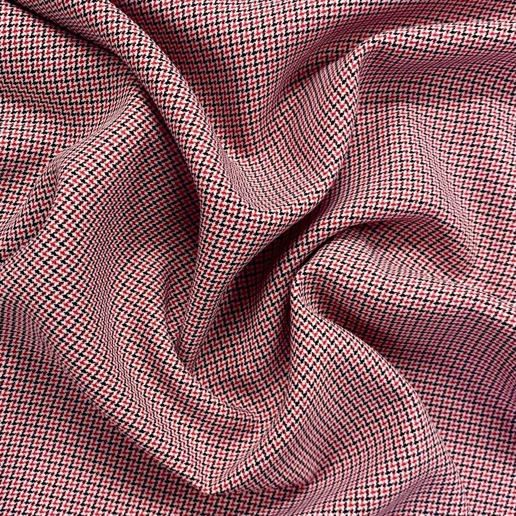 Zig Zag Dogtooth Suiting Fabric - Premium 58" Polyester Apparel Material 2 Zig Zag Dogtooth Suiting Fabric - Premium 58" Polyester Apparel Material - Image 2