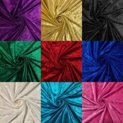 Premium Crushed Velvet Fabric - 40m Wholesale Roll for Upholstery and Crafts