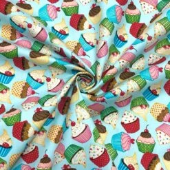 Rose & Hubble Cupcake Print Cotton Poplin Fabric -Pound Fabrics Sale Store image 955030d4 5289 4718 85a1 3ff7afe2b7b9