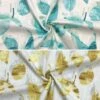 Leaf Print Linen Look 100% Cotton Fabric - Upholstery & Curtain Grade
