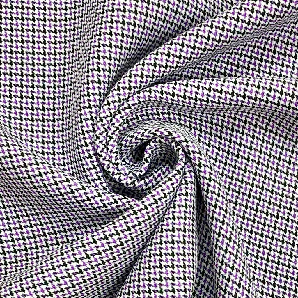 Zig Zag Dogtooth Suiting Fabric - Premium 58" Polyester Apparel Material 7 Zig Zag Dogtooth Suiting Fabric - Premium 58" Polyester Apparel Material - Image 7