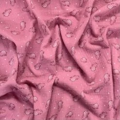Hippo Print 100% Cotton Double Gauze Fabric for Baby and Summer Wear -Pound Fabrics Sale Store image b3674c7b 285c 4f02 abed 8350f3bc884e