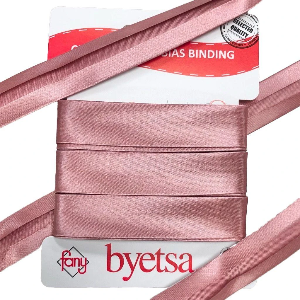 Premium 18mm Plain Satin Bias Binding Tape - 5 Metre Roll 5 Premium 18mm Plain Satin Bias Binding Tape - 5 Metre Roll - Image 5