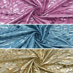 Metallic 4-Way Stretch Confetti Fabric for Glamorous Dressmaking
