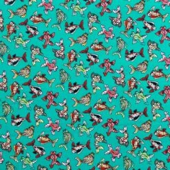 Multicoloured Fish Rose & Hubble Cotton Poplin Fabric -Pound Fabrics Sale Store image c8c987b3 5e65 478c b05b c4154631e804