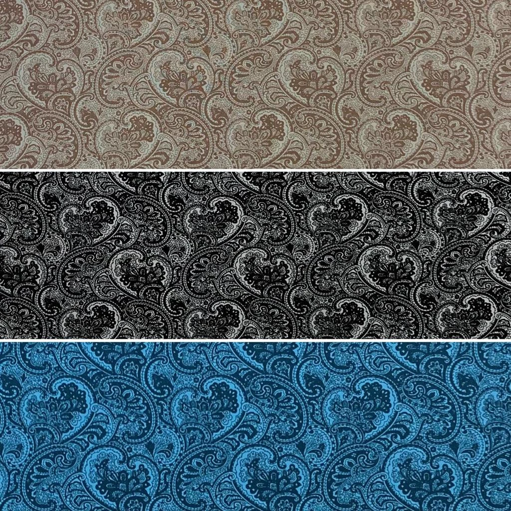 Rose & Hubble Paisley Cotton Poplin Fabric - Premium 100% Cotton 1 Rose & Hubble Paisley Cotton Poplin Fabric - Premium 100% Cotton