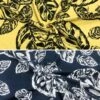 Large Leaves Linen Viscose Fabric for Summer Dressmaking -Pound Fabrics Sale Store image d053630c 1d01 4d0e a81a d817e194a38f