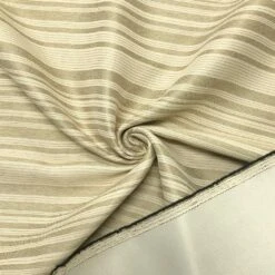 Premium Cream & Beige Striped Furnishing Fabric for Curtains & Cushions