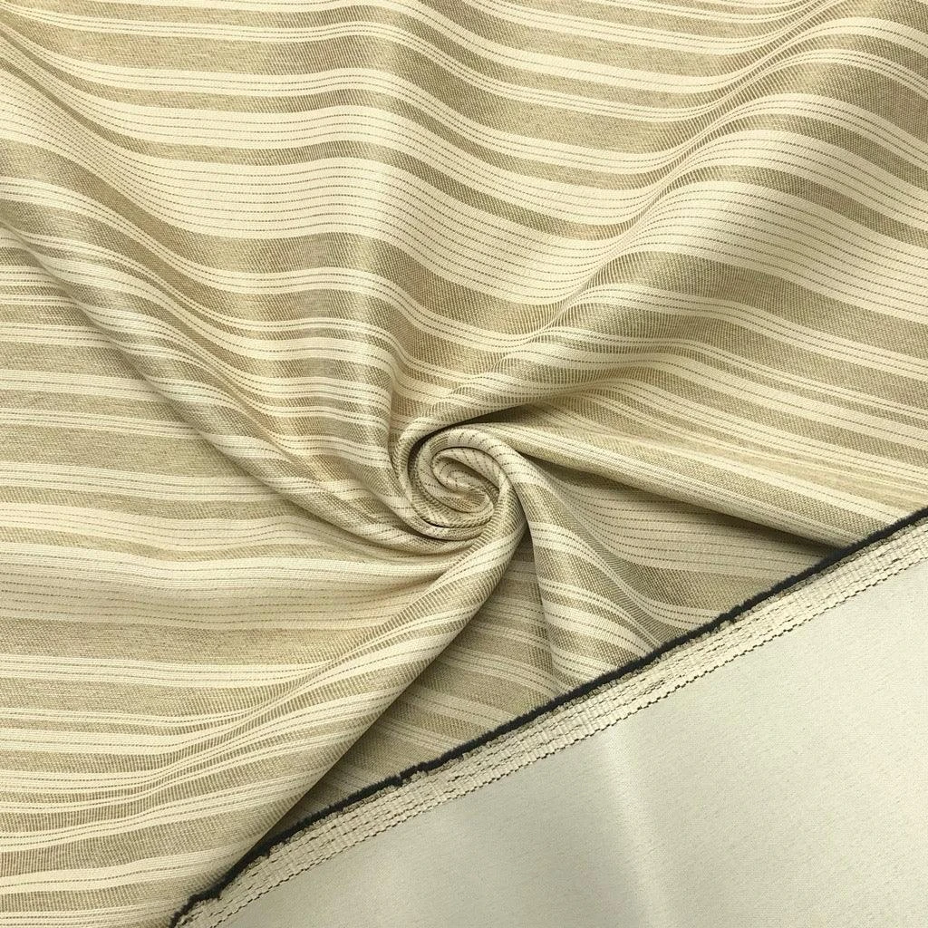 Premium Cream & Beige Striped Furnishing Fabric for Curtains & Cushions 1 Premium Cream & Beige Striped Furnishing Fabric for Curtains & Cushions