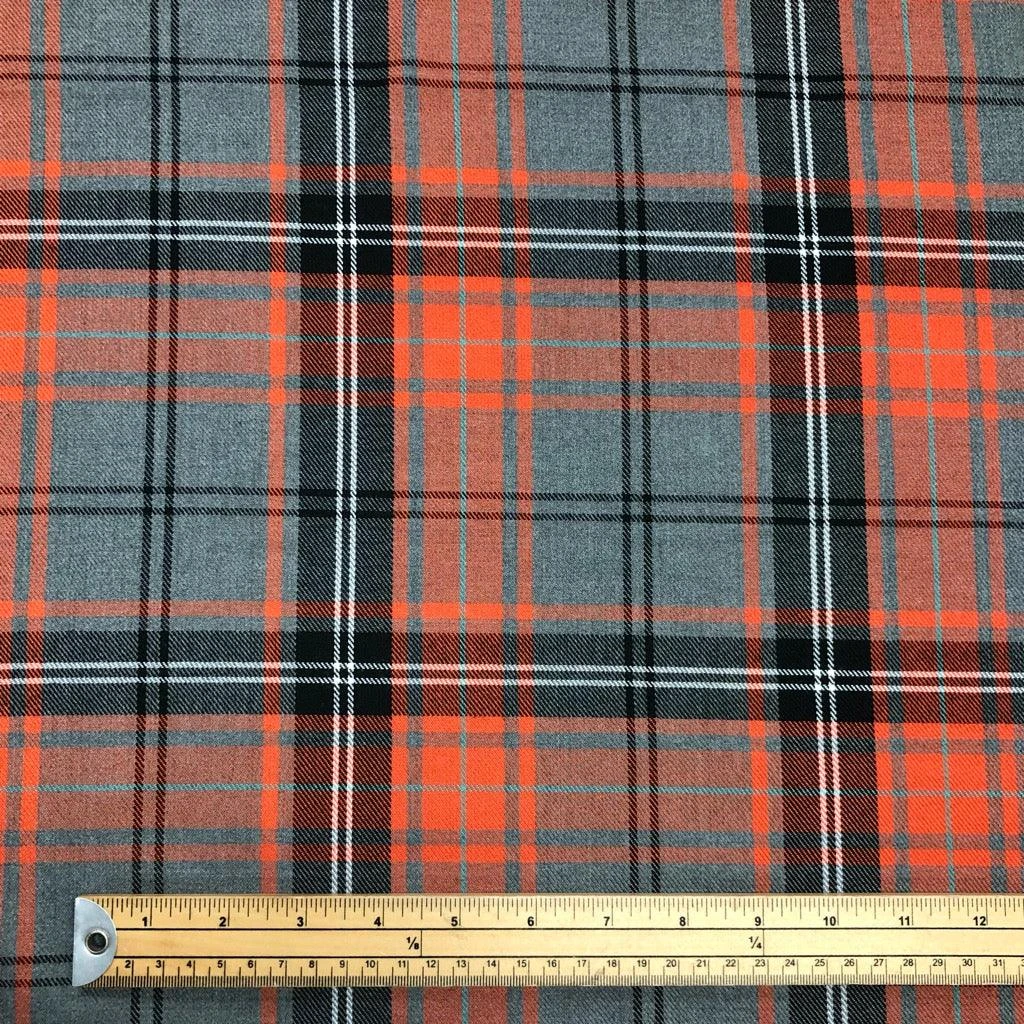 Premium Checkered PolyViscose Tartan Fabric for Dressmaking & Accessories 2 Premium Checkered PolyViscose Tartan Fabric for Dressmaking & Accessories - Image 2