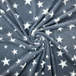 Anti Pill Polar Fleece Fabric with White Stars - Soft & Durable -Pound Fabrics Sale Store image d937bb5f 84dd 4ddf b0b5 0aaeba2da314