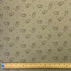 Hippo Print 100% Cotton Double Gauze Fabric for Baby and Summer Wear -Pound Fabrics Sale Store image e1502548 0adf 4f18 ba96 5dcb9c03bf72