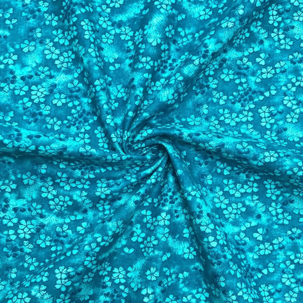 John Louden Mini Oriental Flowers Craft Cotton Blender Fabric 15 John Louden Mini Oriental Flowers Craft Cotton Blender Fabric - Image 15