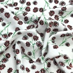 Elegant Flowers with Stems Digital Print Viscose Challis Fabric -Pound Fabrics Sale Store image f6cb56c4 8b75 4f1f baf1 a29ddfb33ef4