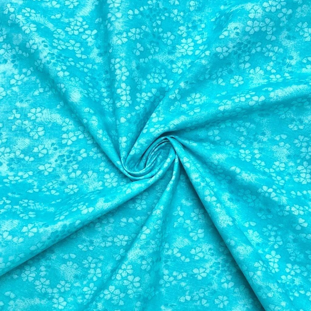 John Louden Mini Oriental Flowers Craft Cotton Blender Fabric 8 John Louden Mini Oriental Flowers Craft Cotton Blender Fabric - Image 8