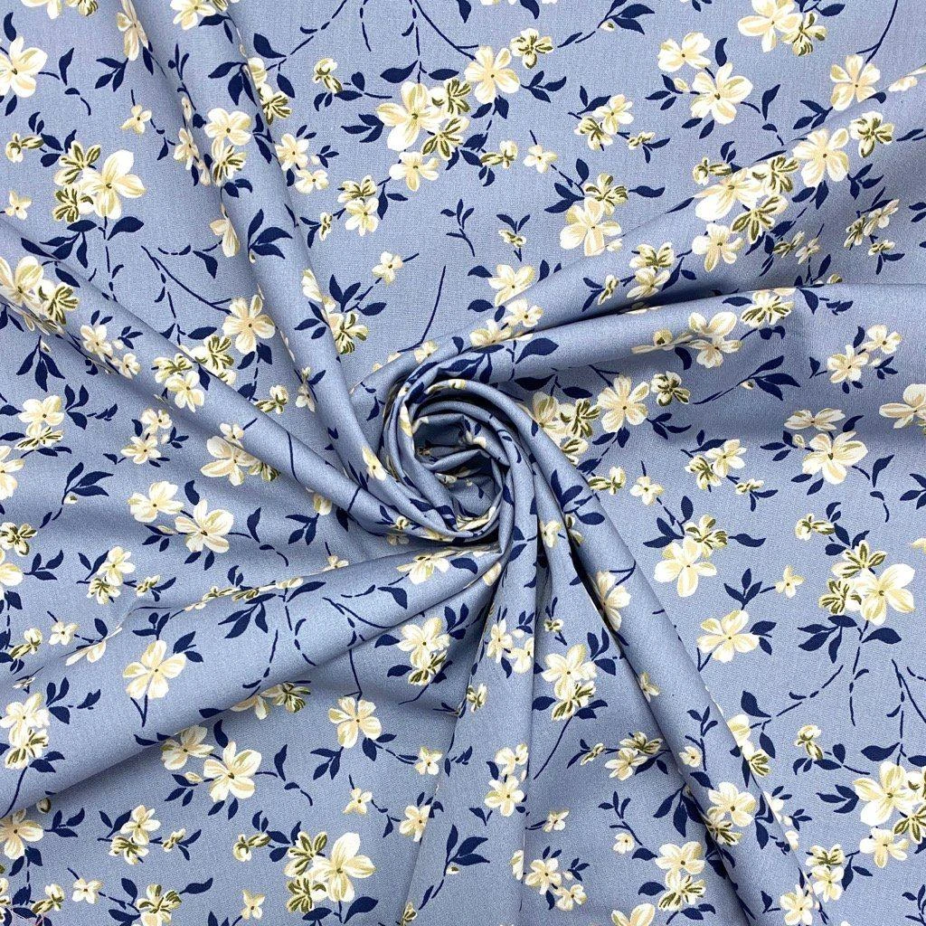 Rose & Hubble Floral Branch Cotton Poplin Fabric 4 Rose & Hubble Floral Branch Cotton Poplin Fabric - Image 4