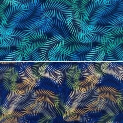 Rose & Hubble Tropical Fern Leaves Cotton Poplin Fabric