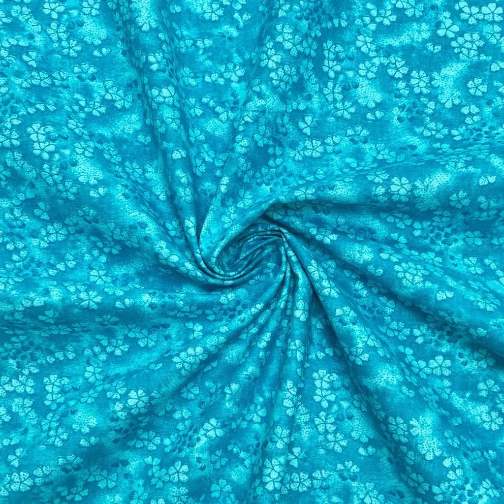 John Louden Mini Oriental Flowers Craft Cotton Blender Fabric 7 John Louden Mini Oriental Flowers Craft Cotton Blender Fabric - Image 7