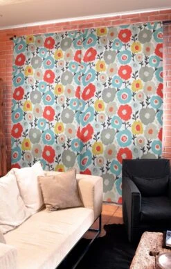 Large Cartoon Floral White Panama Fabric - 100% Cotton Canvas 12 Large Cartoon Floral White Panama Fabric - 100% Cotton Canvas -Pound Fabrics Sale Store largecartoonfloral